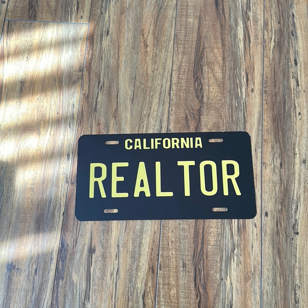 License plate fake novelty